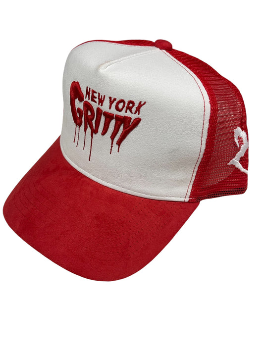 NYG Red/White Trucker Hat