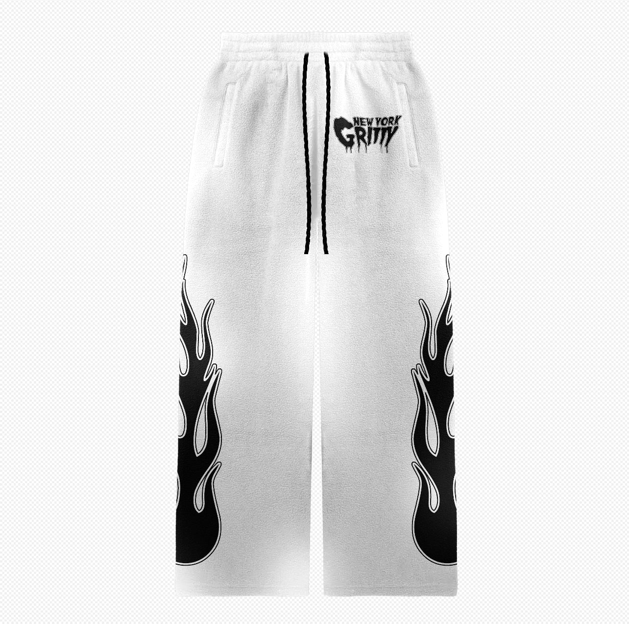 NYG White & Black Sweatpants