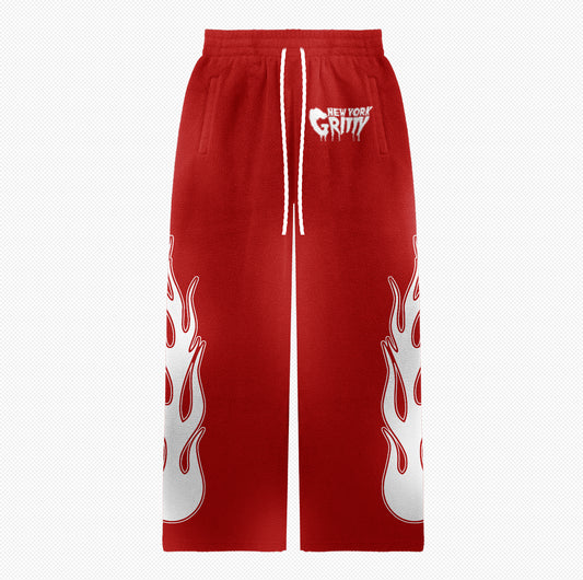 NYG Red & White sweatpants